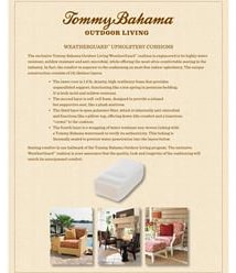 Weatherguard Cushion Info